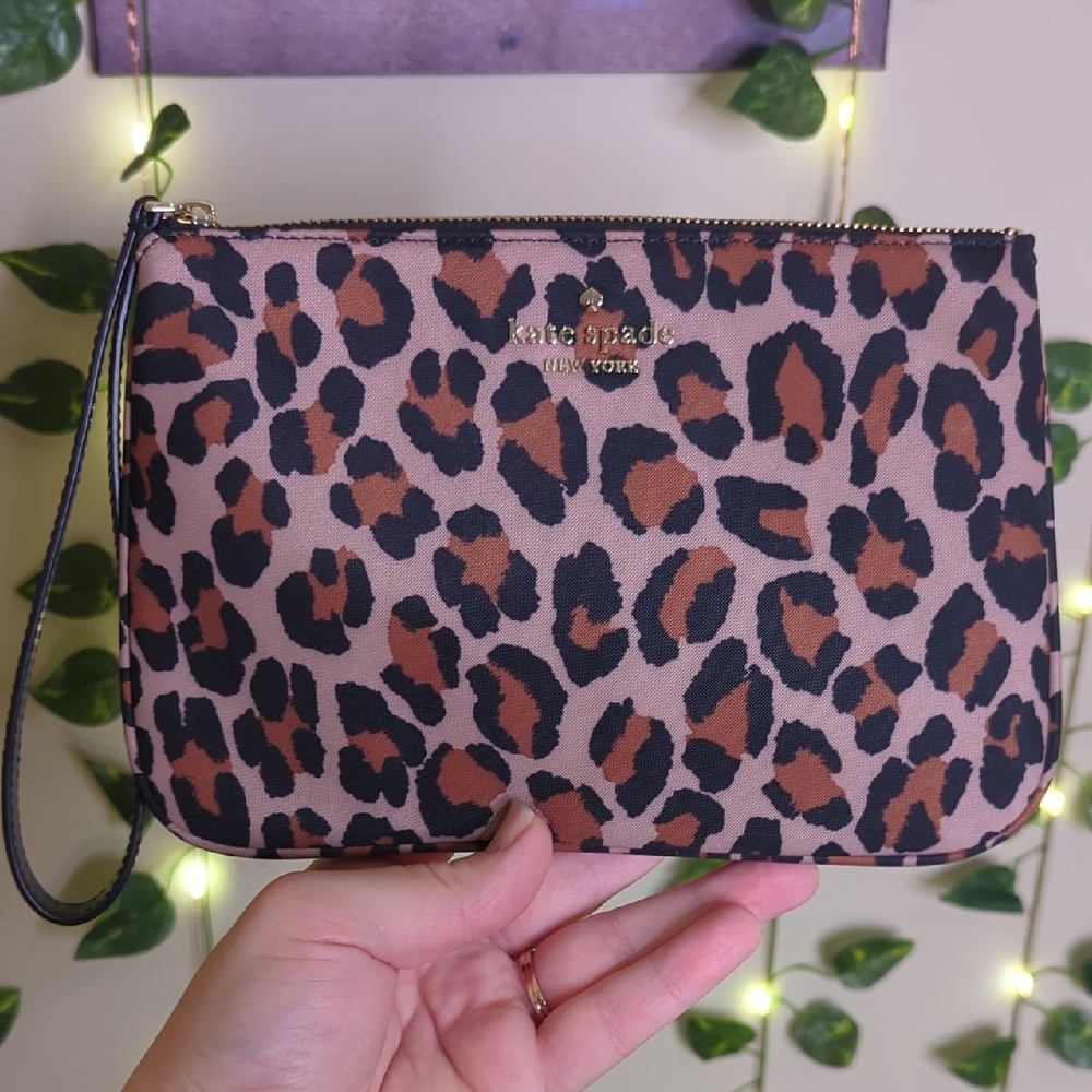 Kate Spade Leopard Print Wristlet